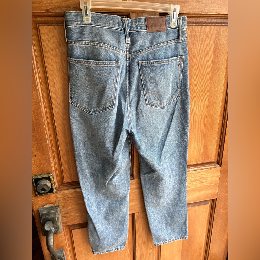 Madewell The Mom Jean size 27P light wash vintage - Picture 3 of 4